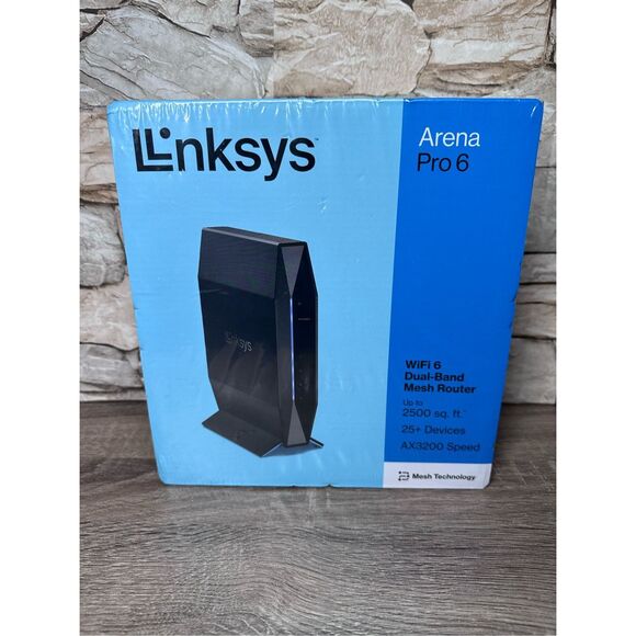 Linksys Arena Pro 6 Wifi 6 Dual Band Mesh Router AX3200 Speed 25+ Devices - Picture 1 of 5